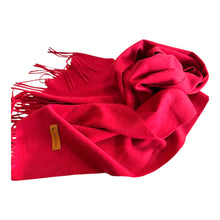 Load image into Gallery viewer, red cashmere scarf for winter
