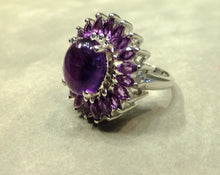 Load image into Gallery viewer, Flower Amethyst ring
