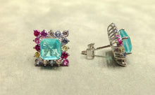Load image into Gallery viewer, Tourmaline stud earrings
