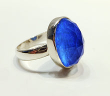 Load image into Gallery viewer, Blue opalite gemstone ring
