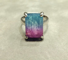 Load image into Gallery viewer, Rainbow tourmaline ring
