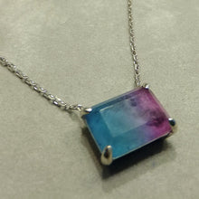 Load image into Gallery viewer, rainbow tourmaline necklace
