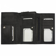 Load image into Gallery viewer, Black Italian leather wallet
