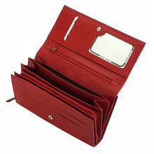 Load image into Gallery viewer, Red Italian leather wallet
