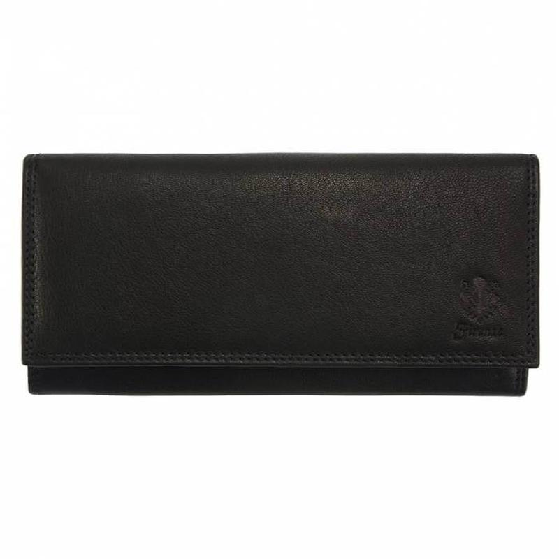 Black Italian leather wallet