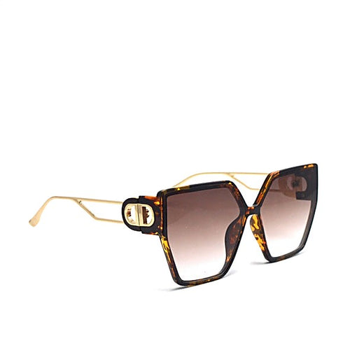 Brown frame sunglass with tinted lenses