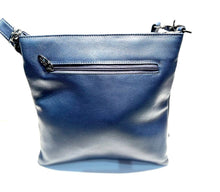 Load image into Gallery viewer, Navy blue leather bag
