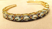 Load image into Gallery viewer, Blue topaz gemstone bracelet
