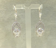 Load image into Gallery viewer, Crystal bridal earrings

