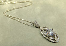Load image into Gallery viewer, Crystal necklace in sterling silver
