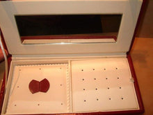 Load image into Gallery viewer, Red Leather Jewelry Travel Case - butlercollection
