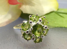 Load image into Gallery viewer, Peridot and Sterling Silver Gemstone Ring - butlercollection
