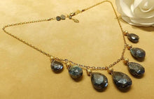Load image into Gallery viewer, labradorite gemstone necklace
