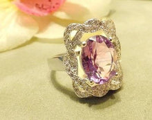 Load image into Gallery viewer, Amethyst gemstone ring
