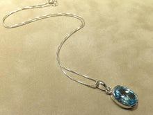 Load image into Gallery viewer, Blue topaz necklace
