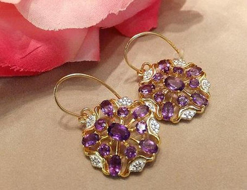 Golden Amethyst earrings