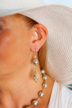 Load image into Gallery viewer, Golden Mother of Pearl Earrings - butlercollection
