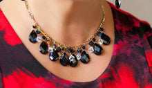 Load image into Gallery viewer, Black Onyx and 18 K rolled Gold Necklace - butlercollection
