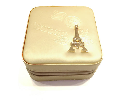 Ivory travel jewelry box