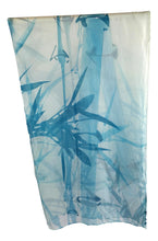 Load image into Gallery viewer, Blue print chiffon silk scarf
