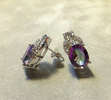 Load image into Gallery viewer, Mystic topaz stud earrings
