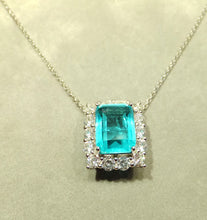 Load image into Gallery viewer, Paraiba Tourmaline Gemstone necklace
