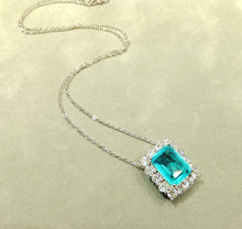 Load image into Gallery viewer, Paraiba tourmaline pendant necklace
