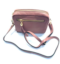 Load image into Gallery viewer, Small Pink Italian Leather Crossover Bag
