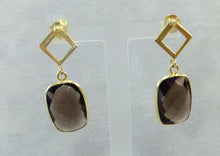 Load image into Gallery viewer, smokey quartz earrings
