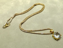 Load image into Gallery viewer, White topaz gold necklace
