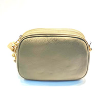 Load image into Gallery viewer, Back view of Italian leather bag
