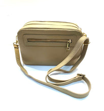 Load image into Gallery viewer, Two zipper leather crossover bag
