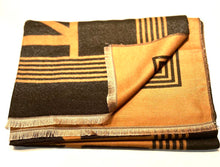 Load image into Gallery viewer, Brown cashmere print scarf 
