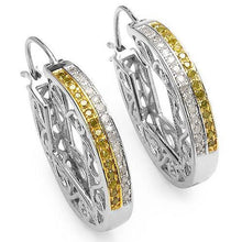 Load image into Gallery viewer, Diamond hoop earrings
