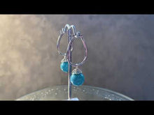 Load and play video in Gallery viewer, Video of Turquoise earrings
