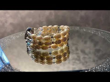 Load and play video in Gallery viewer, Video of pearl cuff bracelet
