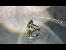 Load and play video in Gallery viewer, Video of Peridot gemstone ring
