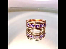 Load and play video in Gallery viewer, Tanzanite gemstone ring in gold
