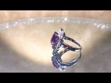 Load and play video in Gallery viewer, Amethyst gemstone ring

