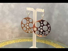 Load and play video in Gallery viewer, Video of Rose Gold earrings
