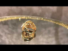 Load and play video in Gallery viewer, Golden blue topaz gemstone ring
