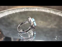 Load and play video in Gallery viewer, Blue topaz and sterling silver ring

