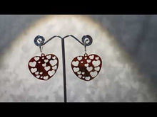 Load and play video in Gallery viewer, Video of heart drop earrings
