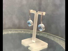 Load and play video in Gallery viewer, Blue topaz gemstone earrings
