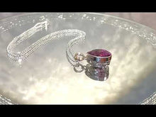 Load and play video in Gallery viewer, Video of Amethyst teardop necklace
