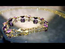Load and play video in Gallery viewer, Amethyst gemstone bracelet
