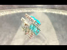 Load and play video in Gallery viewer, Neon Blue Paraiba Tourmaline studs earrings
