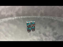 Load and play video in Gallery viewer, Paraiba aqua blue tourmaline stud
