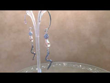 Load and play video in Gallery viewer, Swarovski Crystal Pearl and sterling silver earrings
