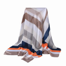 Load image into Gallery viewer, Silk Blend stripe theme scarf
